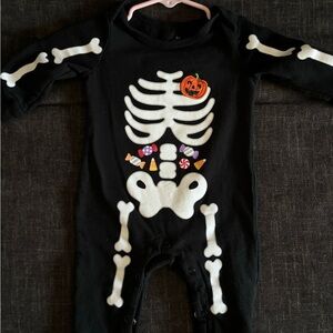 One piece Halloween onesie with buttons
